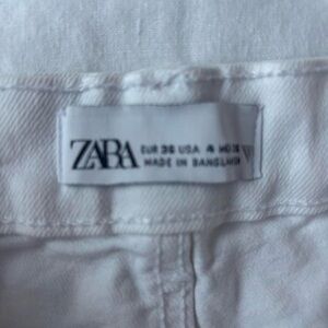 Zara Classic White Jeans